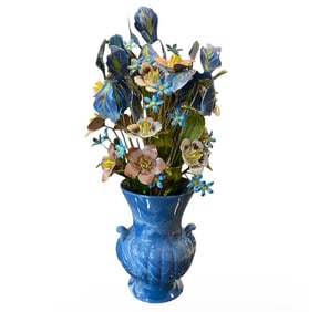 Franklin Mint Igor Carl Fabergé Enamel Flower Bouquet Arrangement