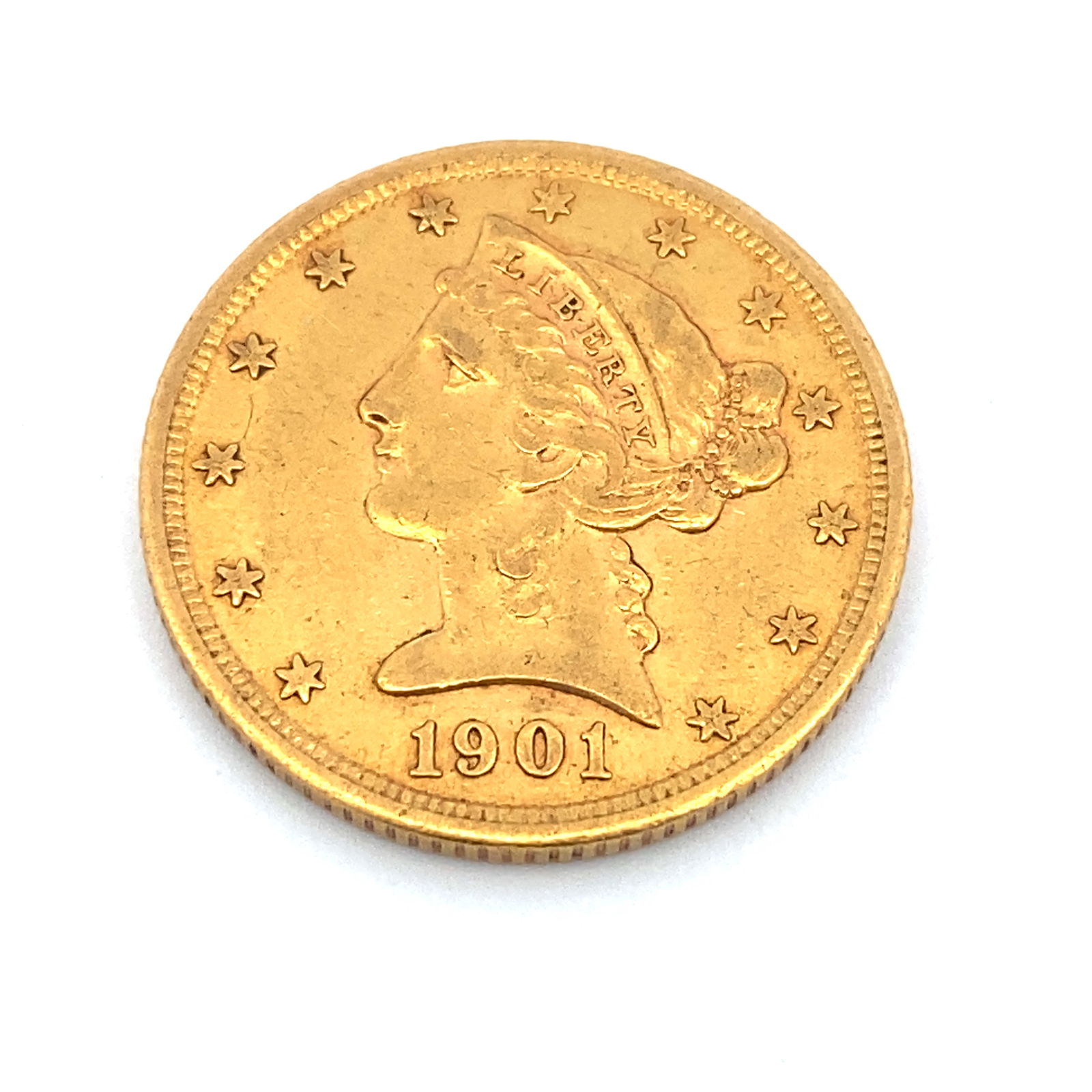 1901 S Five Dollar Liberty Head Gold $5 Half Eagle (1 of 2)