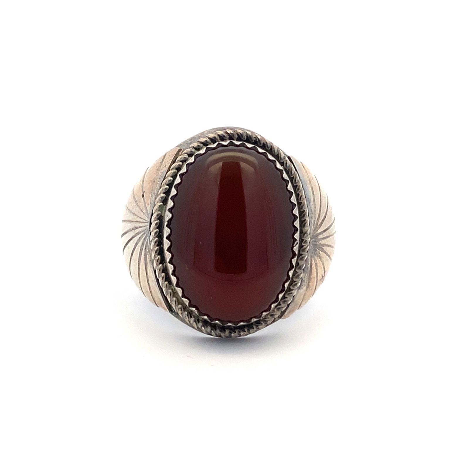 Native American Made Oval Carnelian Ring (1 of 7)