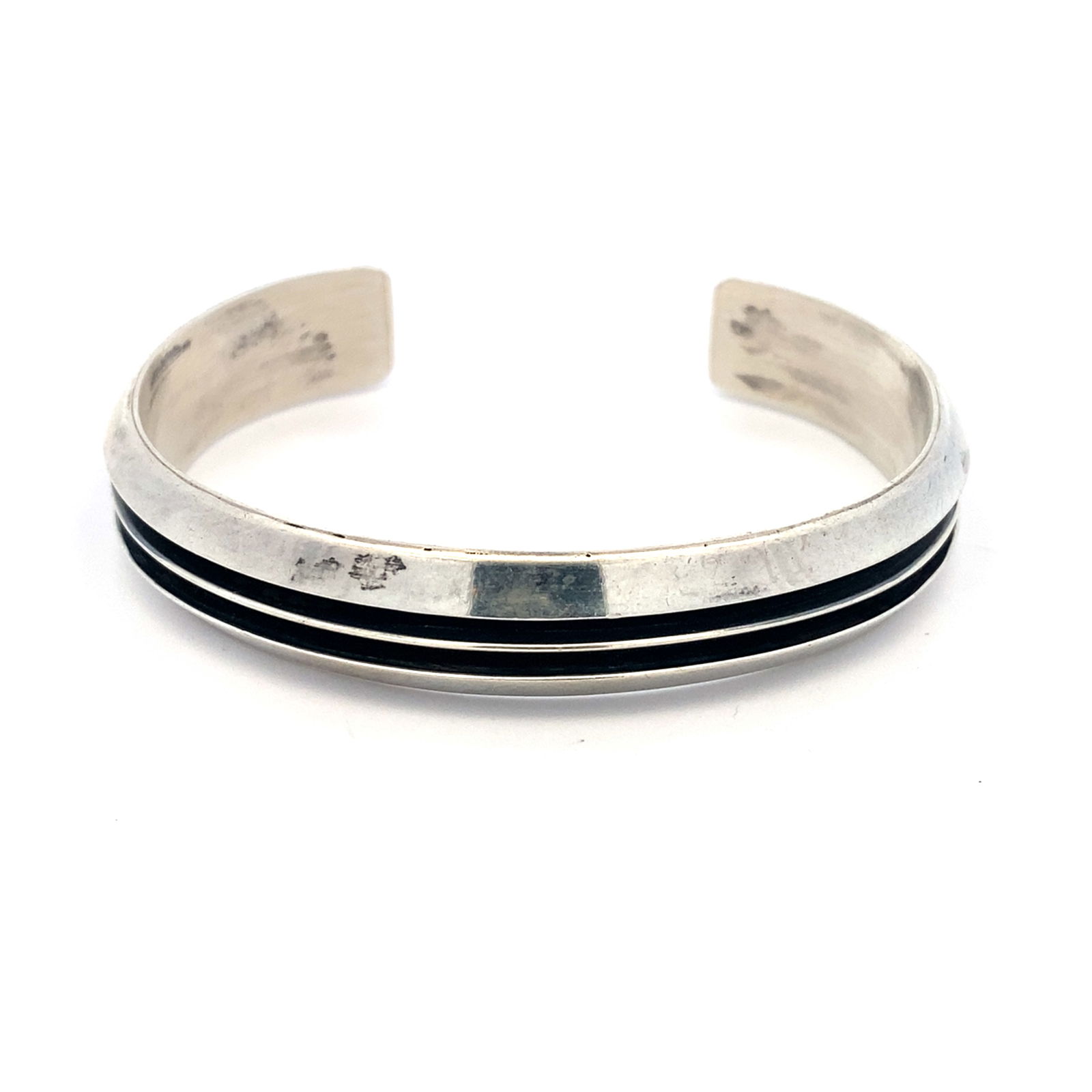 Navajo Signed Tom Hawk Cuff Bracelet in Sterling Silver (1 of 5)