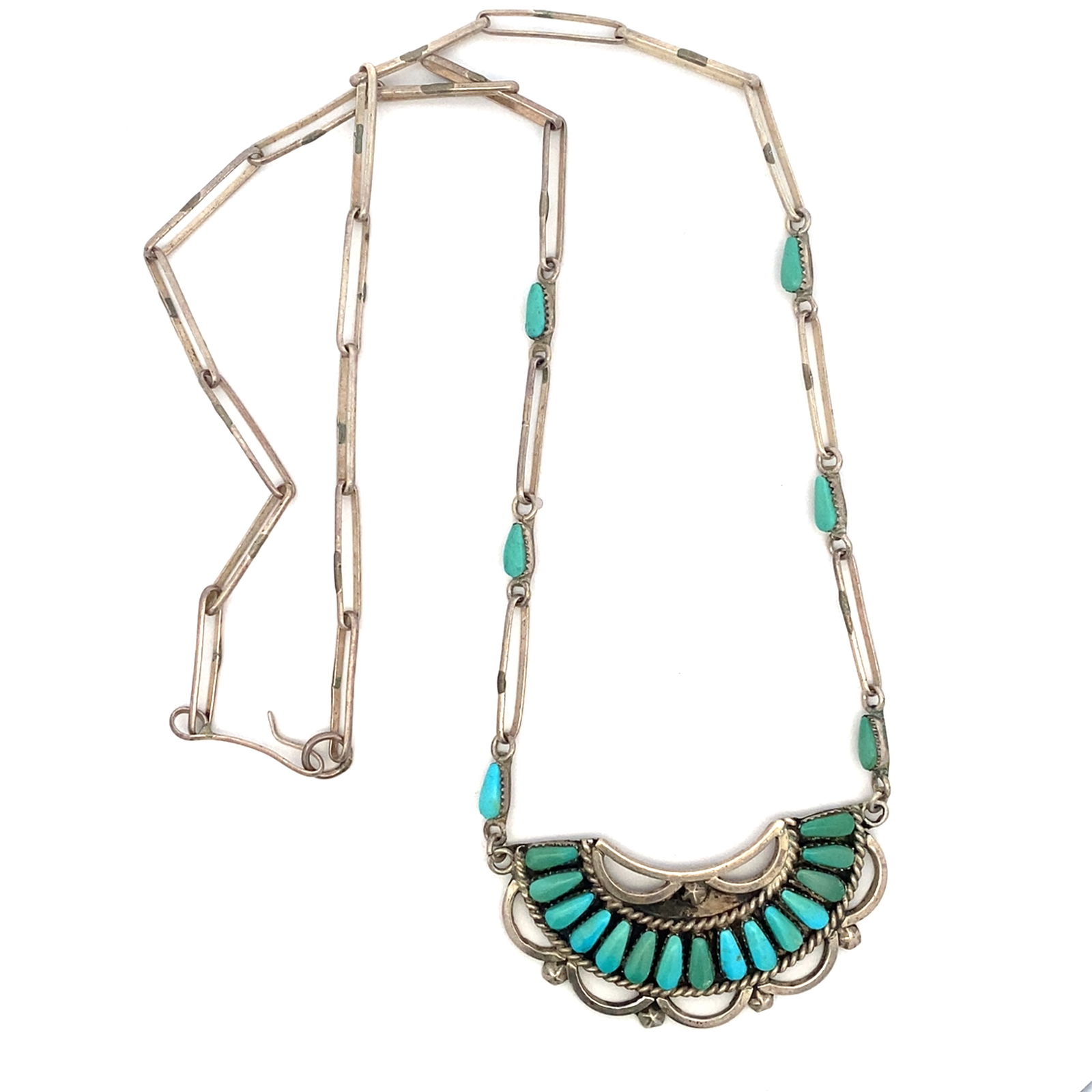 Vintage Zuni Petit Point Turquoise Necklace (1 of 5)