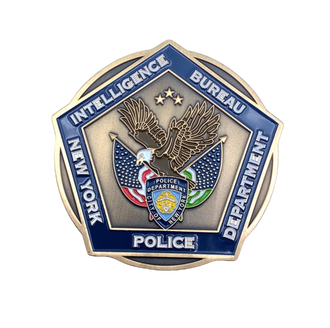 NYPD International Domestic Liaison Unit Challenge Coin: US NYPD International Domestic Liaison Unit challenge coin. From the collection of Brandon Webb.