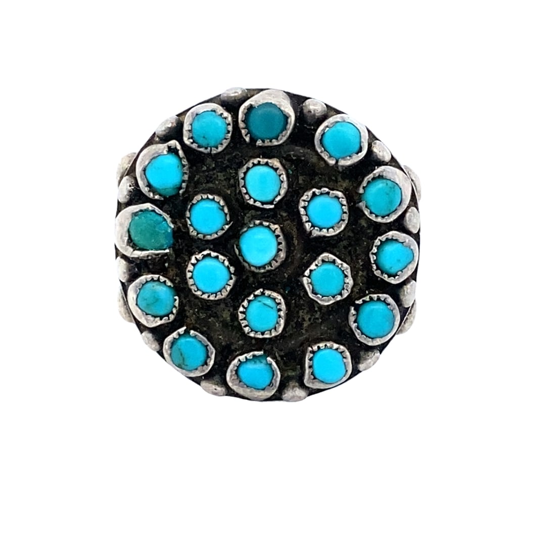 Native American Petit Point Turquoise Ring (1 of 5)