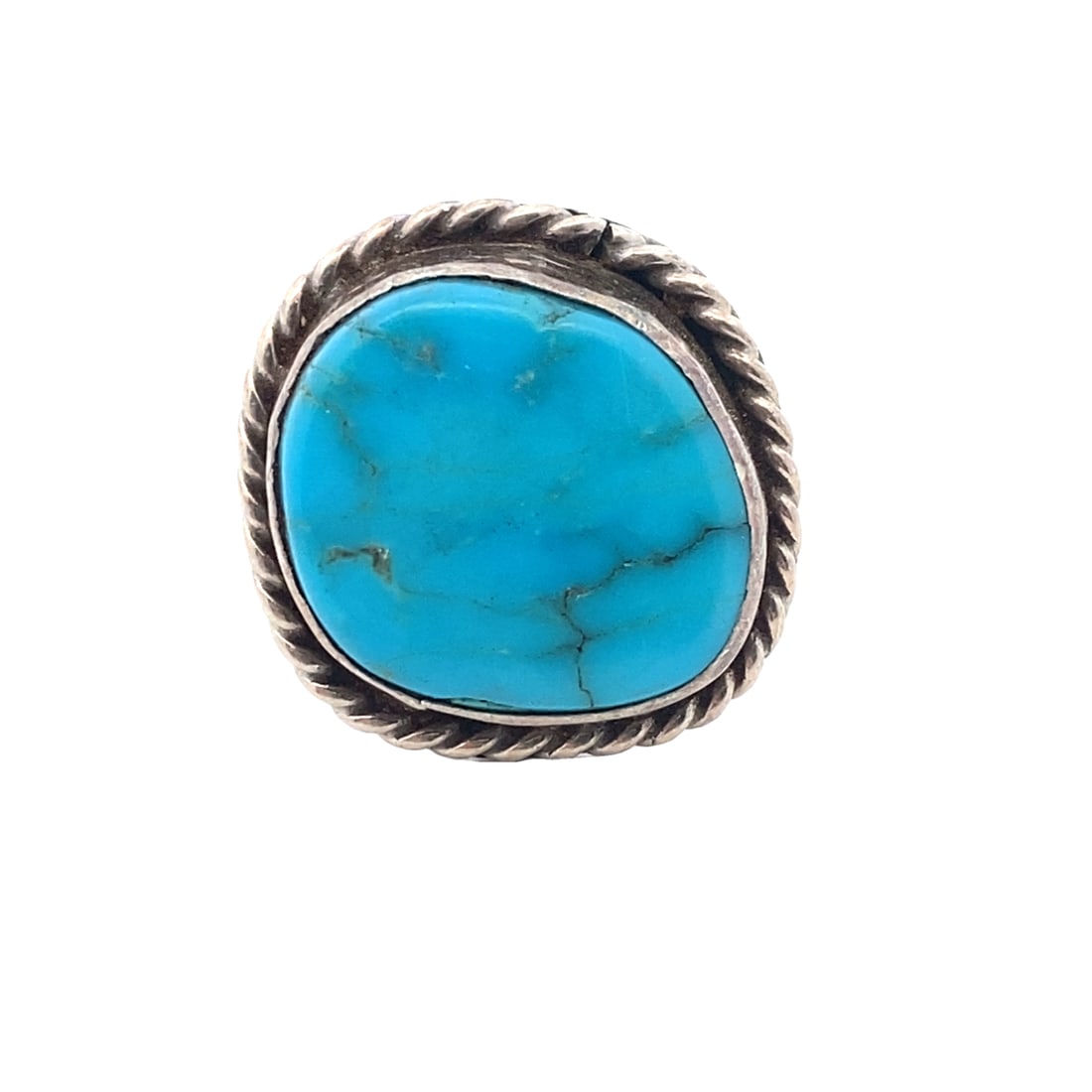 Freeform Turquoise Sterling Silver Ring (1 of 5)