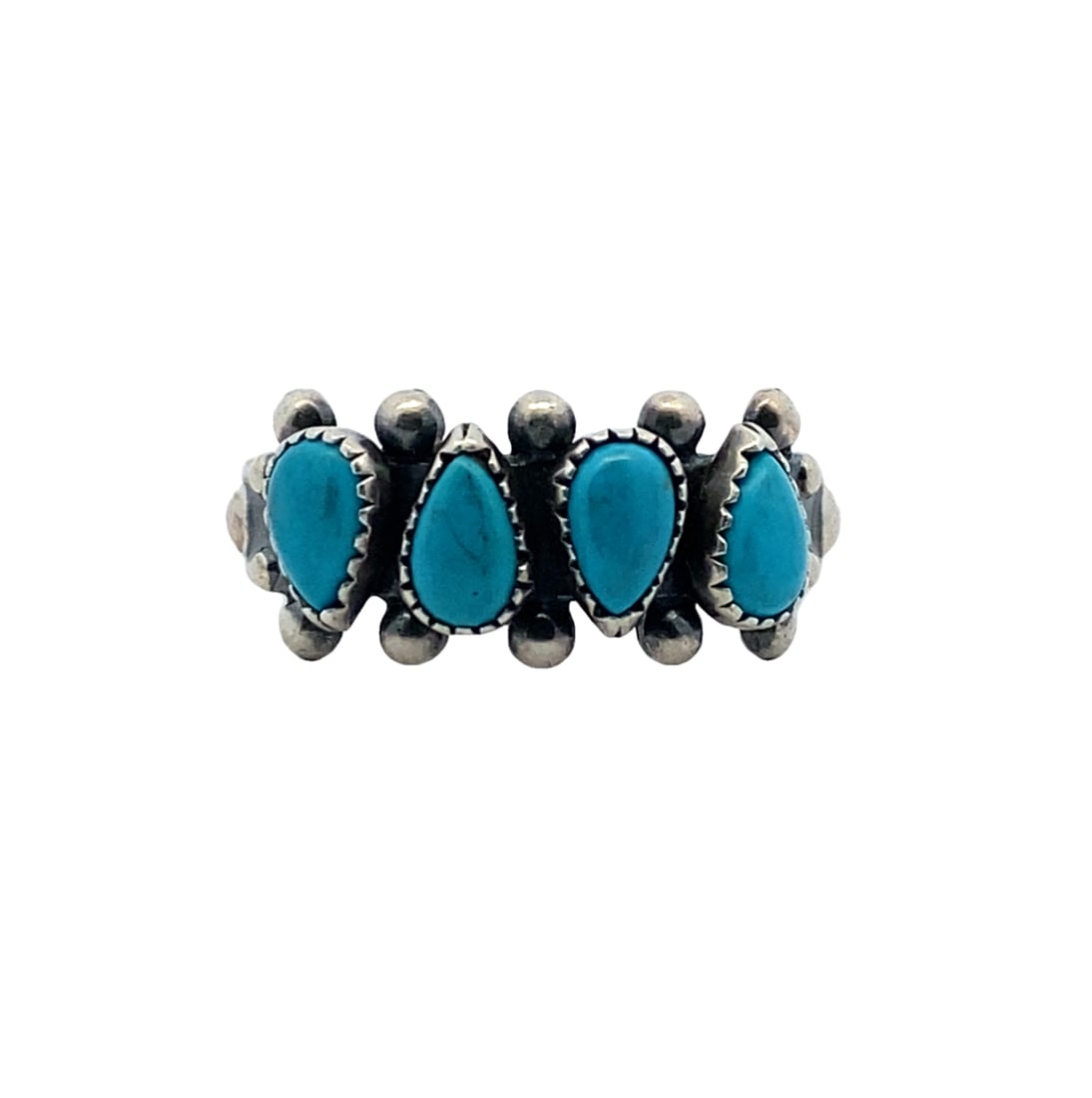Four Stone Turquoise Ring, Sterling Silver (1 of 6)