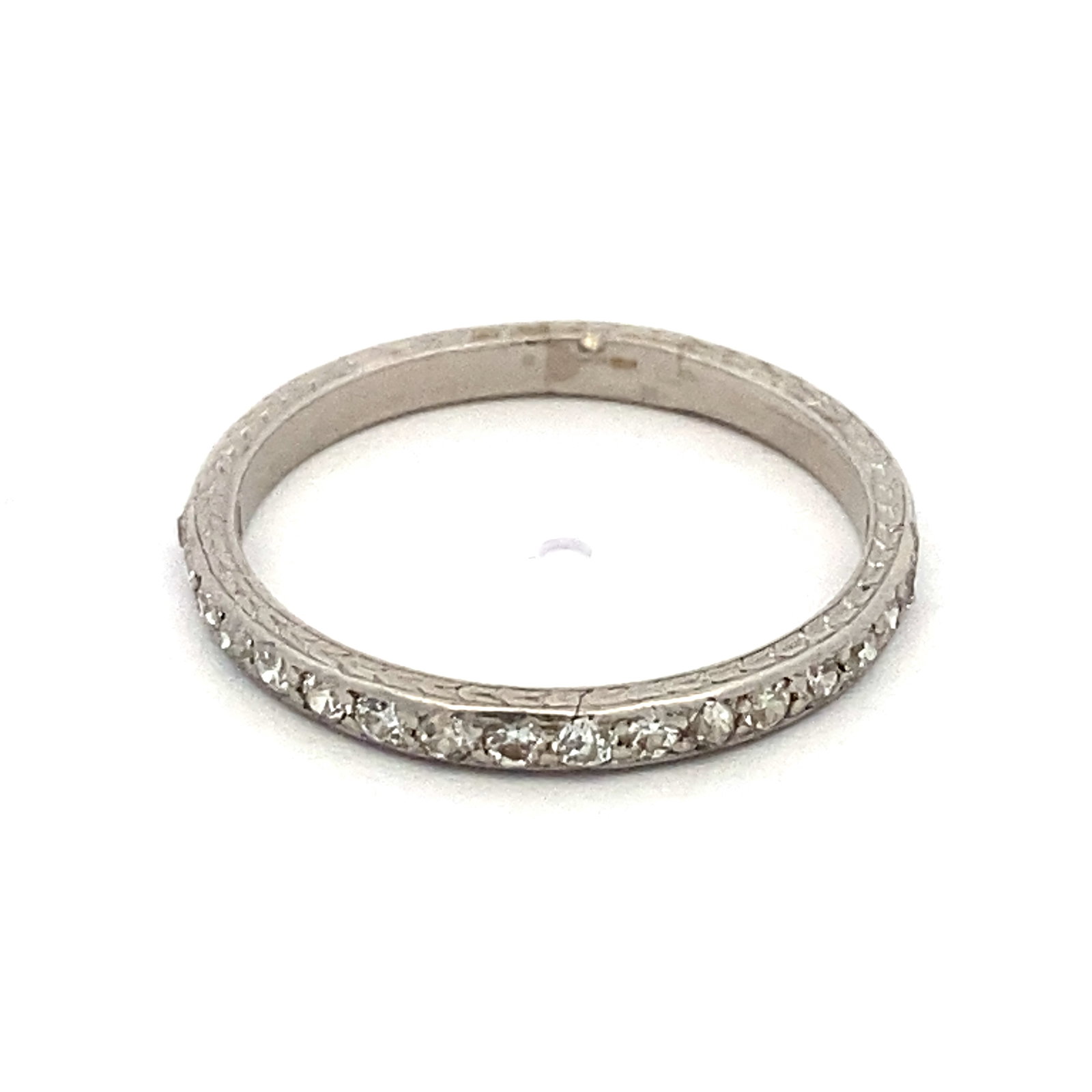 Art Deco Diamond Band in Platinum: Art Deco, Metal type: Platinum, Gemstone: Diamond - .50cttw vs/si, Size: 6.5, Weight: 2.25 grams