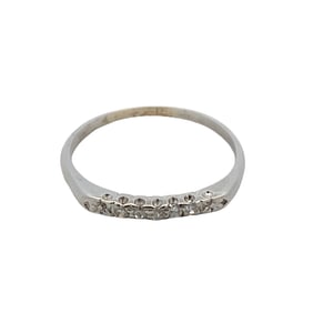 Circa 1930s Diamond Anniversary Band in Platinum