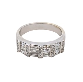 Estate Diamond Ring in 14K White Gold