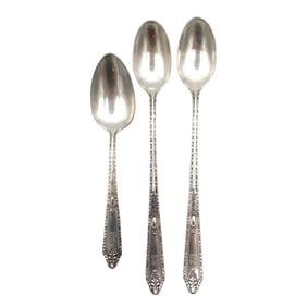 Vintage Estate Lot of 3 Sterling Silver English Spoons 1925