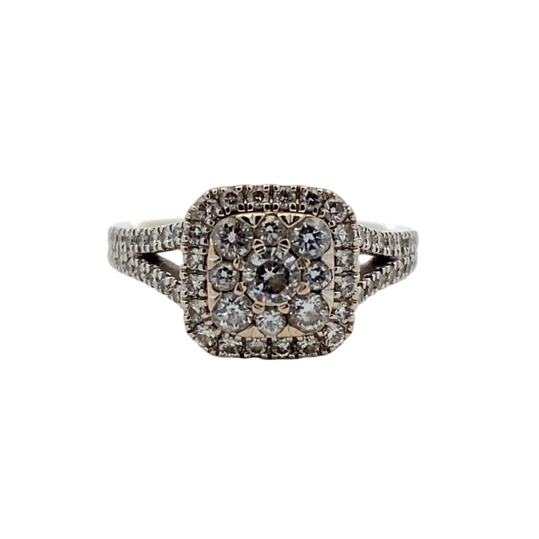 Diamond Engagement Ring in 10K White Gold (1 of 5)