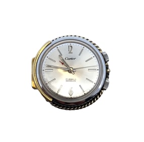 Vintage Cartier Pill Case Watch in Silver Vermeil