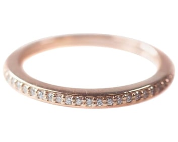 Diamond Eternity Band 14 Karat Rose Gold
