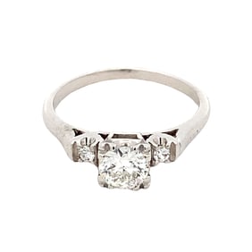 Diamond Ring in 14 Karat White Gold