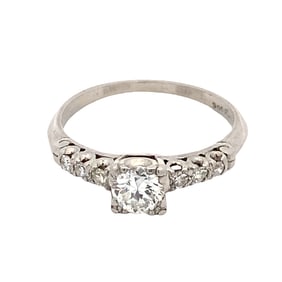 Estate Vintage Diamond Ring in Platinum