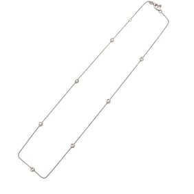 Roberto Coin Diamond Station Necklace in 18K White Gold