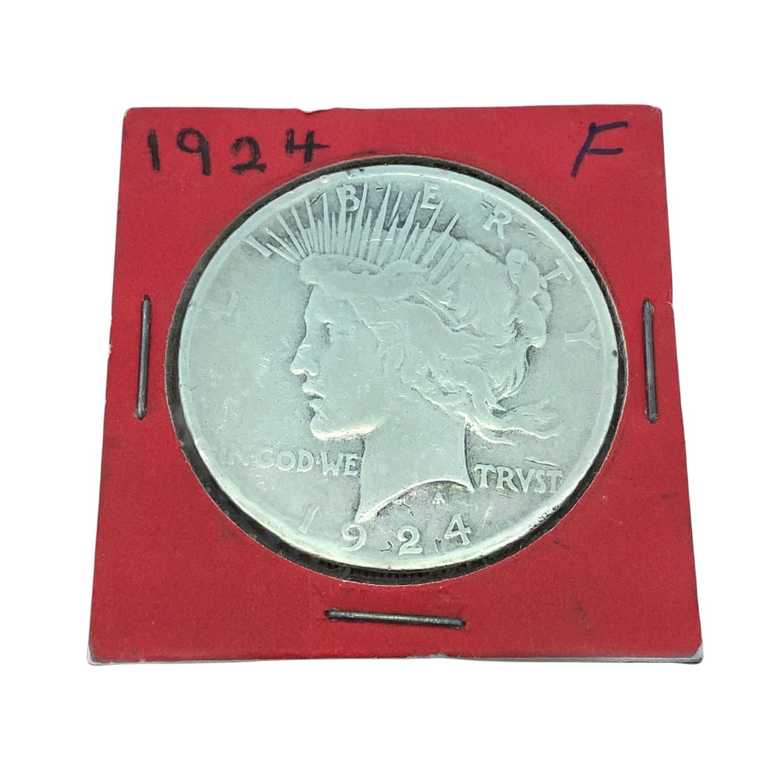 1924-f $1 Peace Dollar Key Date: 1924-f $1 peace dollar key date. Sold as is