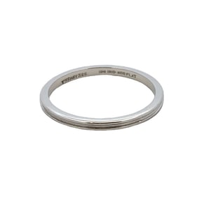 1990s Tiffany & Co. Knife Edge Wedding Band in Platinum