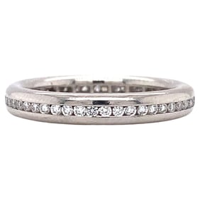 Circa 1990s 1 Carat Diamond Eternity Band in Platinum