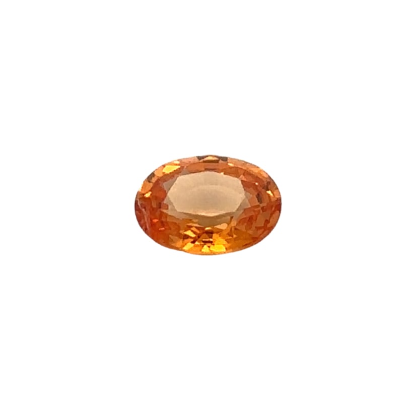 1.20 Carat Oval Mandarin Garnet Gemstone, Loose (1 of 3)
