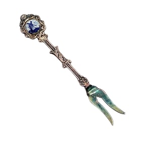 Vintage Fork With Windmill Design