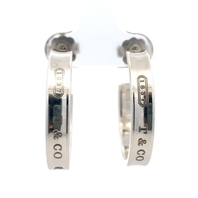Tiffany & Co. 1837 Hoop Earrings in Sterling Silver