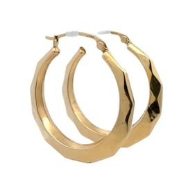 Estate 14K Yellow Gold Hoop Earrings