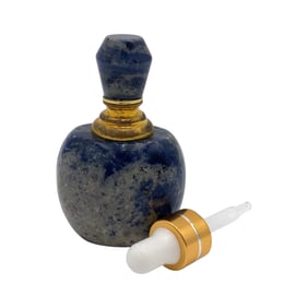 Estate Carved Sodalite Perfume Bottle