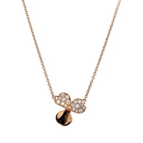 Estate Tiffany & Co. Diamond Propeller Pendant Necklace in 18k Gold