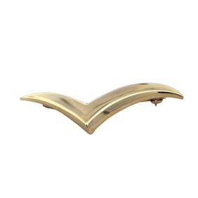 Circa 1980s Tiffany & Co. Paloma Picasso Seagull Brooch in 18K Yellow Gold