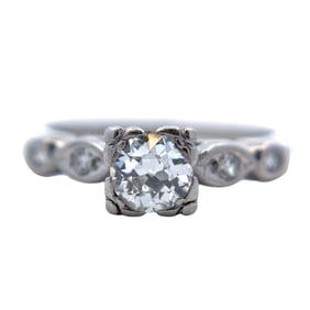 Estate .50 carat Diamond Ring in Platinum