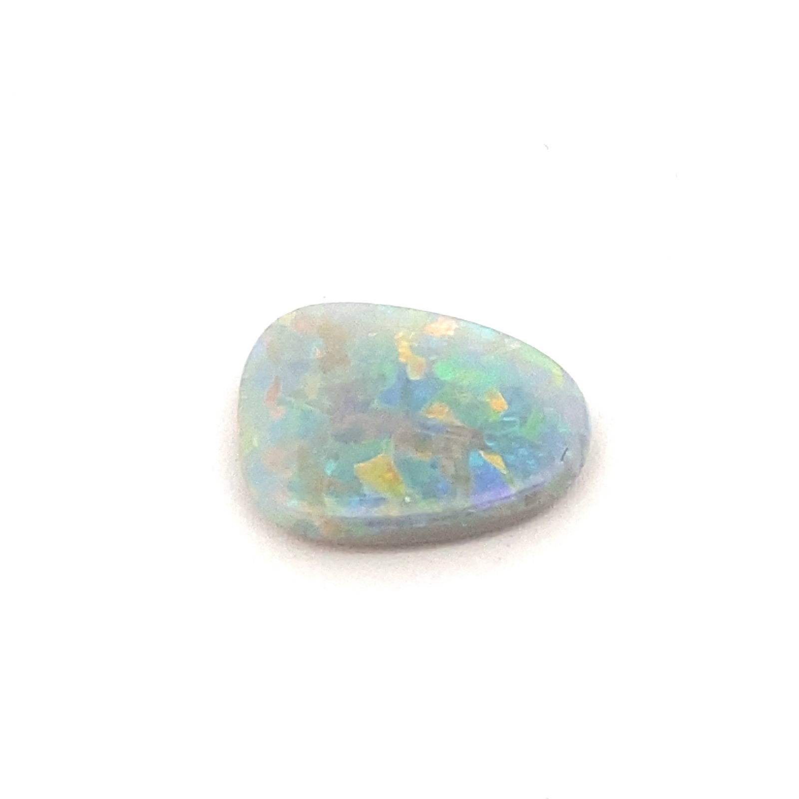 1.43ct Pear Shape Australian Opal: 1.43ct pear shape Australian opal, 11.99mm x 9.09mm