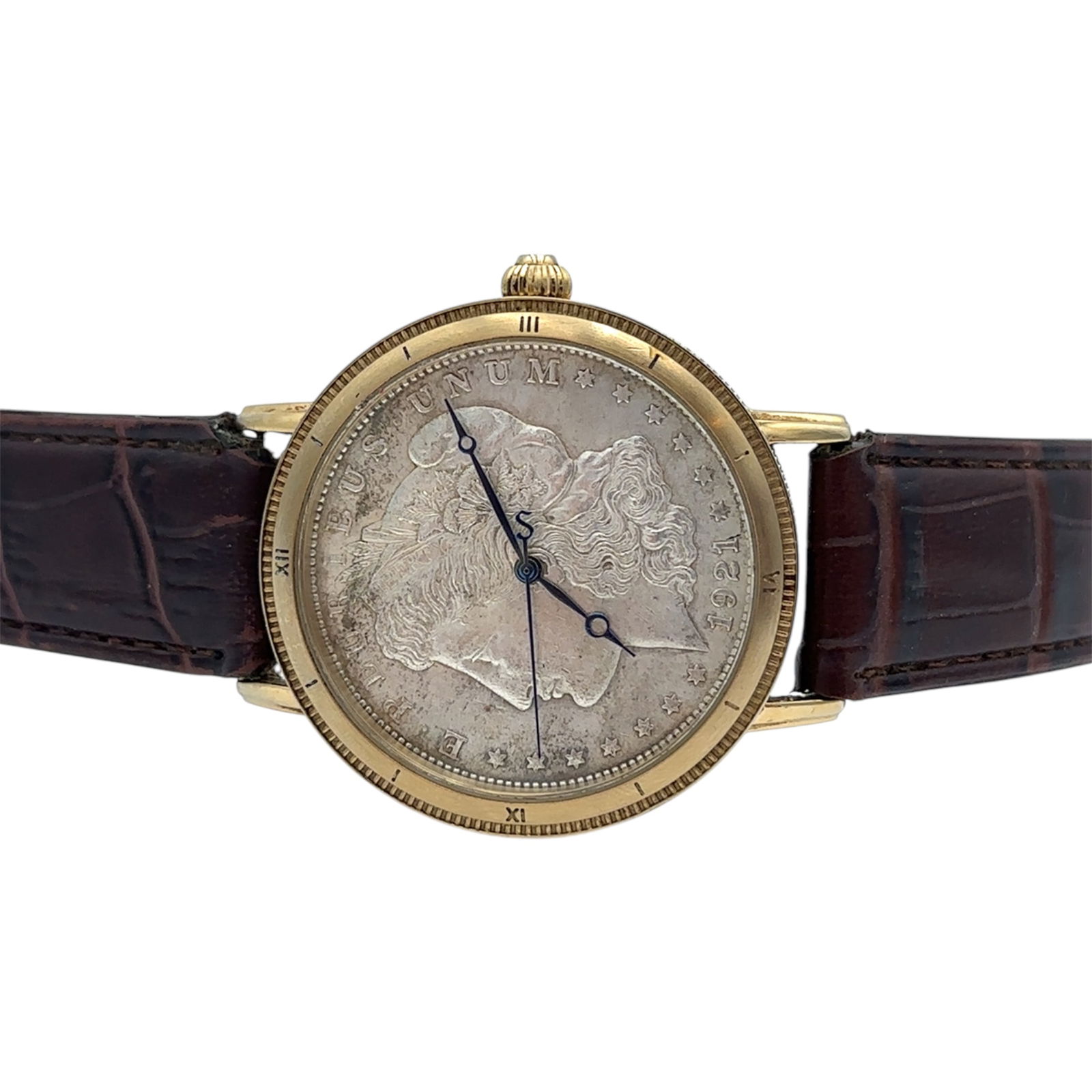 Morgan Silver Dollar Watch 1921 Running with Quartz Movement (1 of 10)