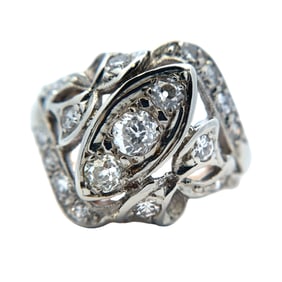 Old European Cut Diamond Ring in 14K Yellow Gold