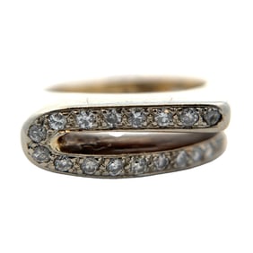 14K Yellow Gold Ring with Diamond