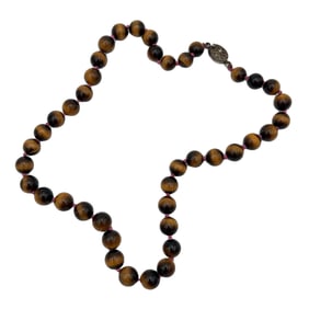 Tiger's Eye Beaded Necklace