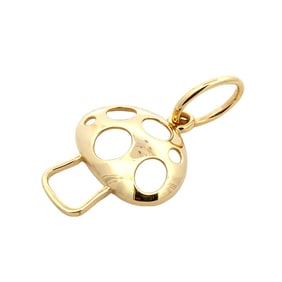 14K Yellow Gold Mushroom Pendant