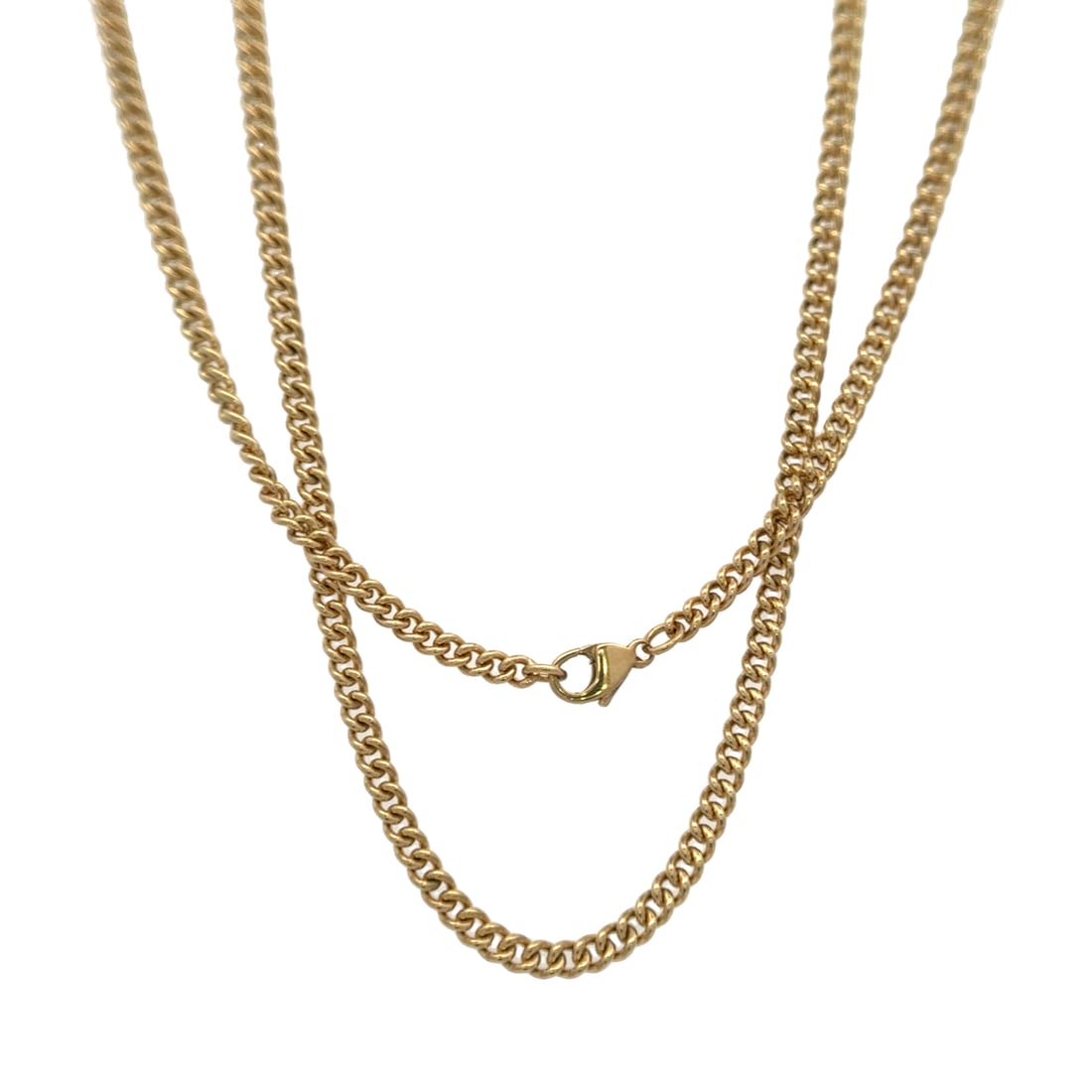 9K Gold 3mm 25 Inch Curb Chain (1 of 4)