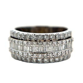 2.36ctw Diamond Band Ring, 10K White Gold