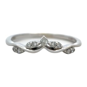 Diamond Accent Wedding Band, 14K White Gold