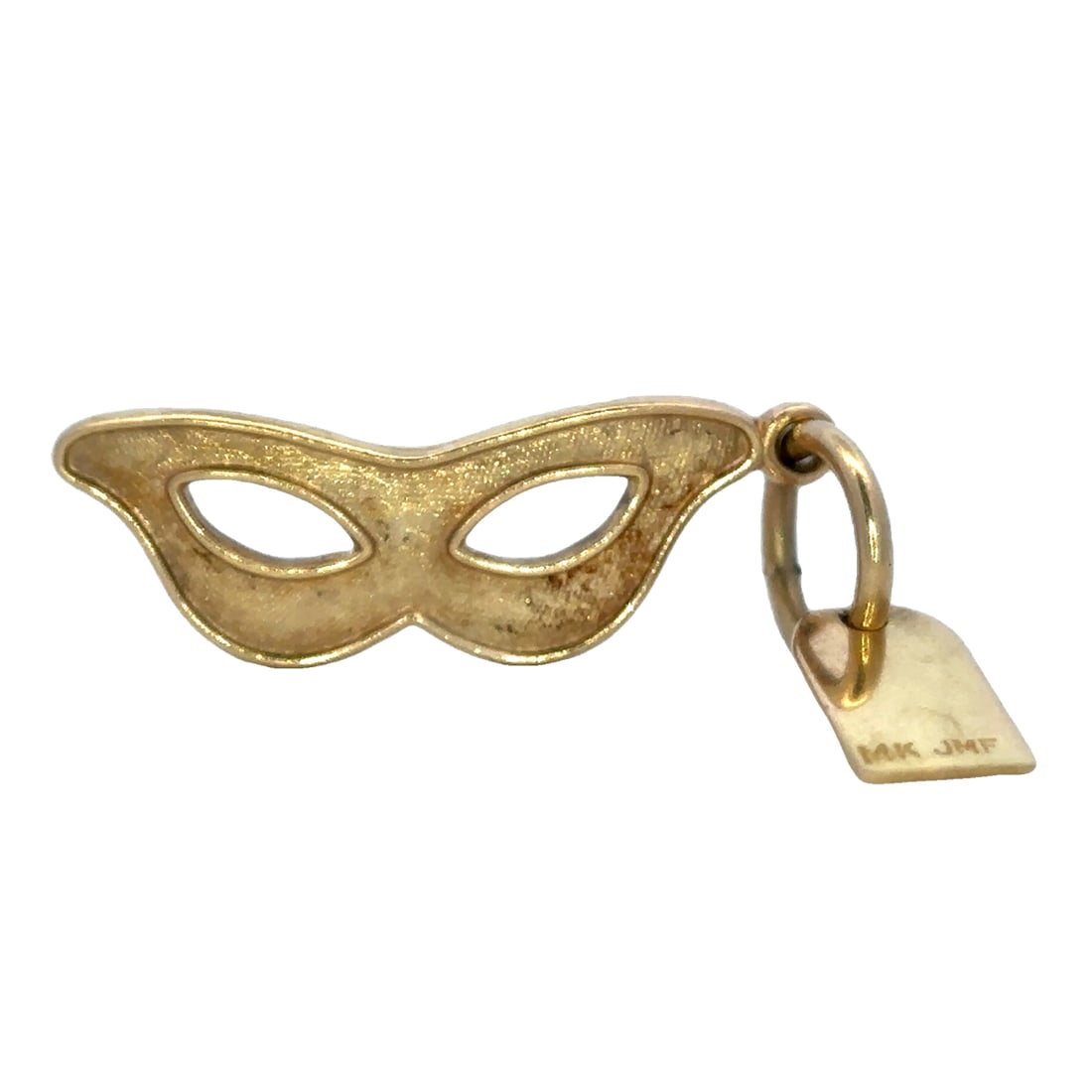 New Orleans Mardi Gras Mask Charm in 14K Yellow Gold (1 of 4)