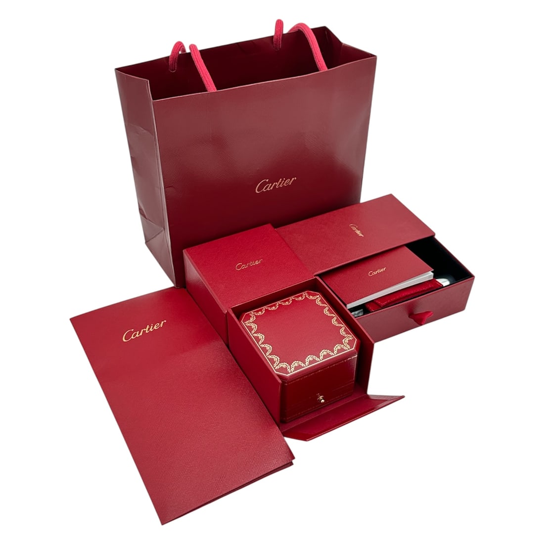 Cartier Trinity Ring with Box in 18K Tri-Tone Gold (1 of 8)