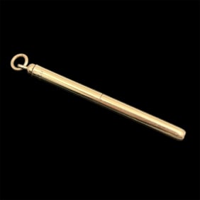 Vintage 14K Gold Toothpick Pendant