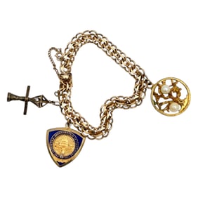 12K Gold Filled Charm Bracelet