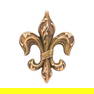 Antique Fleur-de-Lis Brooch/Pendant in 14K Yellow Gold