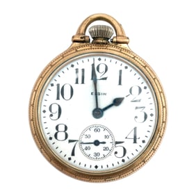 Elgin Gold Tone Pocket Watch Parts Only
