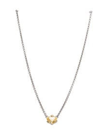 1990s Judith Ripka Topaz and Diamond Yellow Gold Necklace