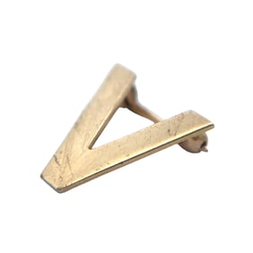 Vintage Tiffany & Co "V" Pin/Brooch in 14K Yellow Gold