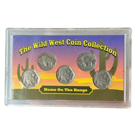 Wild West Coin Collection Mint Set, Home On The Range, Buffalo Nickels