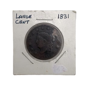 1831 Coronet Head Large Cent Coin