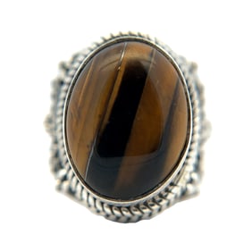 Sterling Silver Tiger's Eye Ring